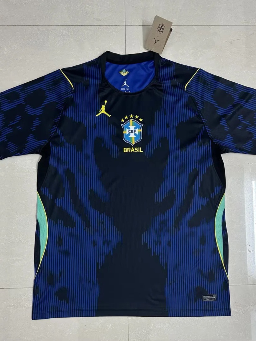Jordan Men’s Navy & Blue Brasil Football Jersey